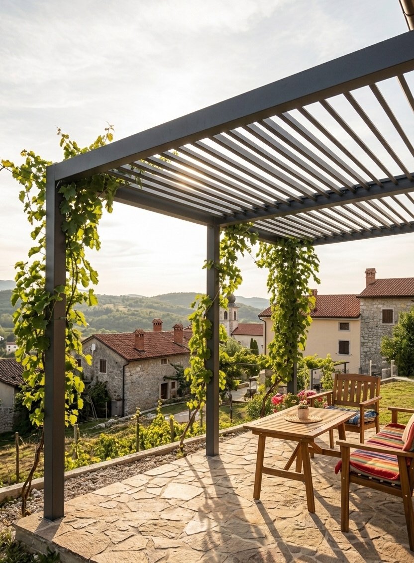 Pergola v kraškem okolju